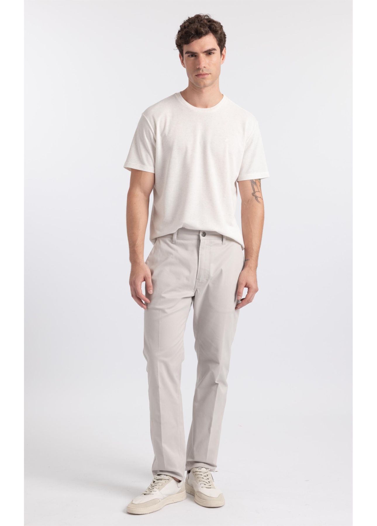 T-Shirt Piquet Polilinho Easa Classic Off White