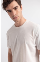 T-Shirt Piquet Polilinho Easa Classic Off White