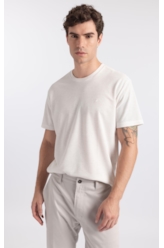 T-Shirt Piquet Polilinho Easa Classic Off White