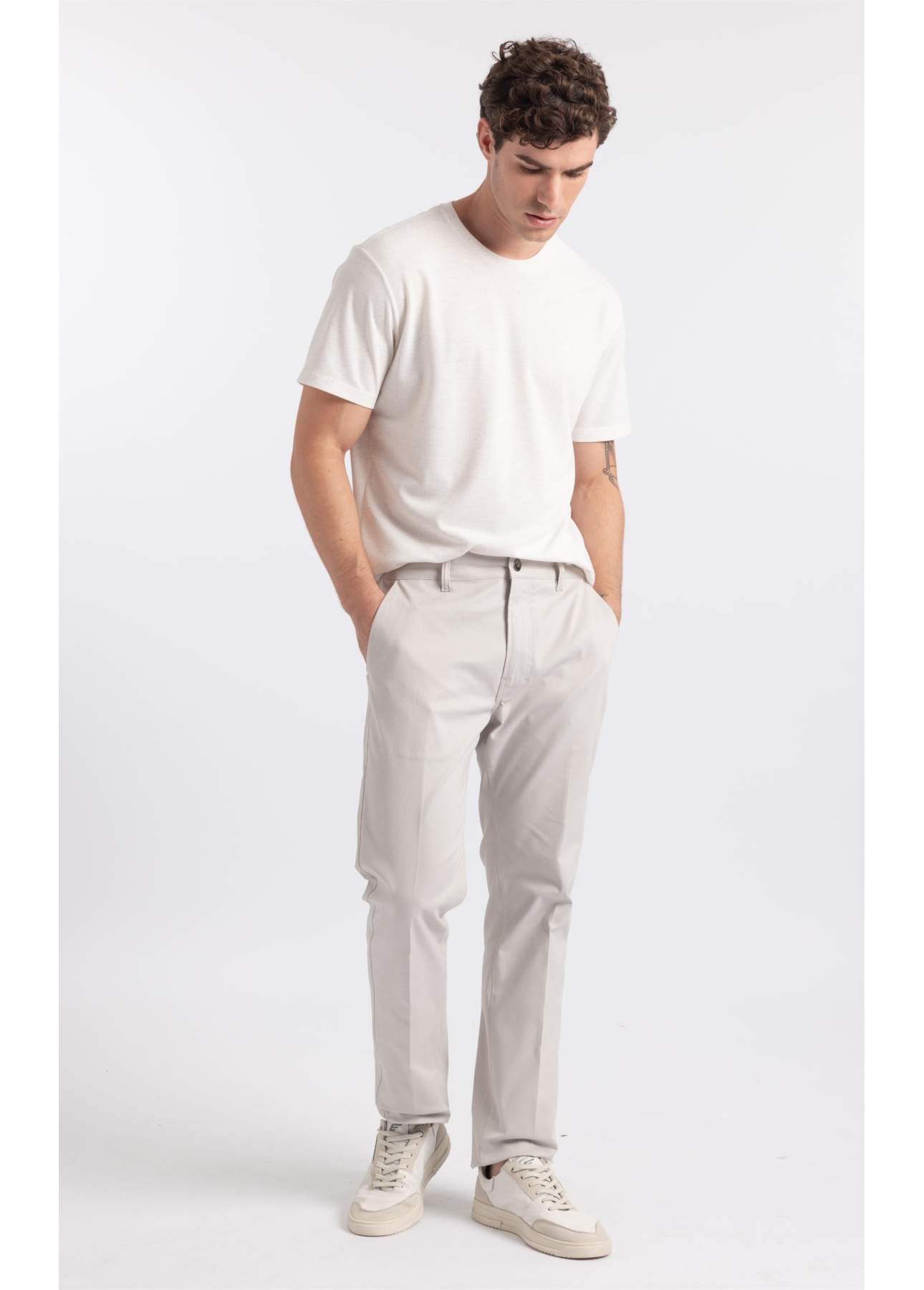 T-Shirt Piquet Polilinho Easa Classic Off White