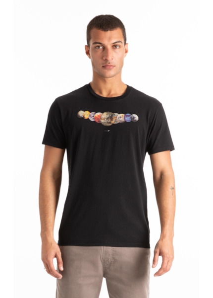 T-Shirt Planets Classic Preto