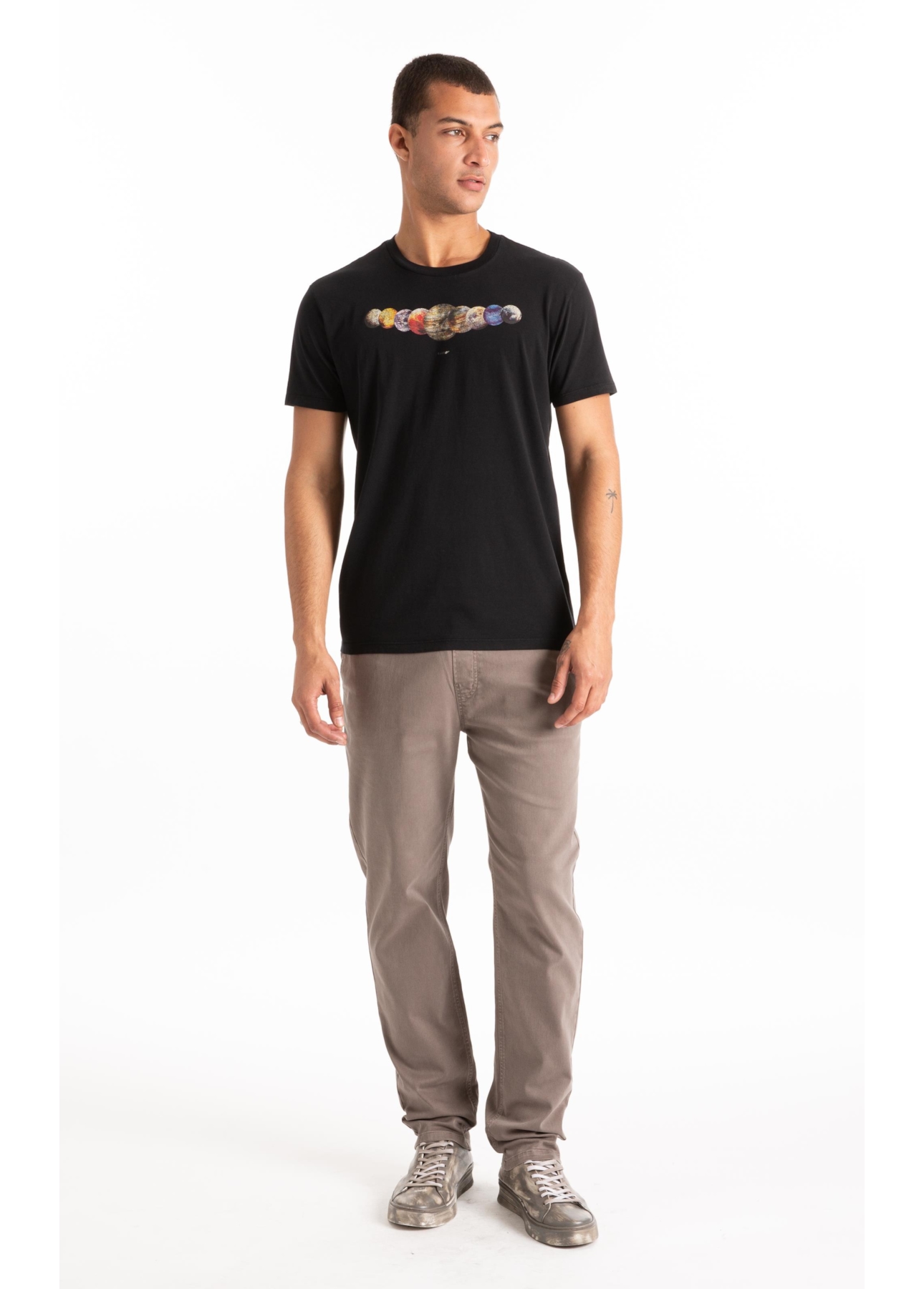 T-Shirt Planets Classic Preto