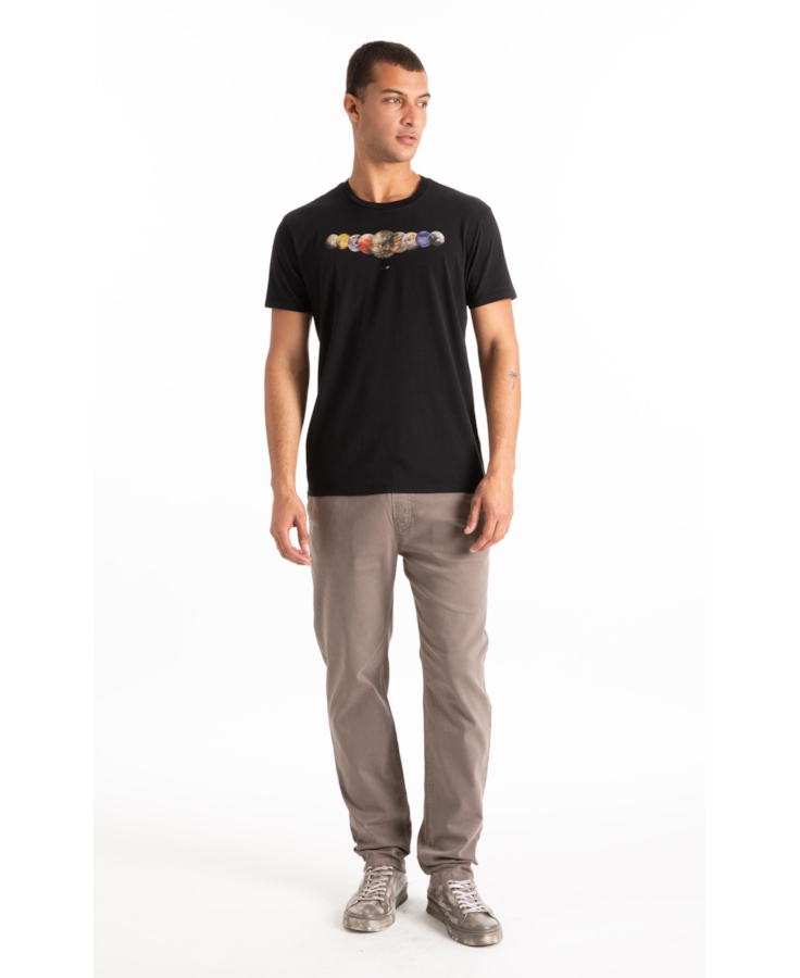 T-Shirt Planets Classic Preto