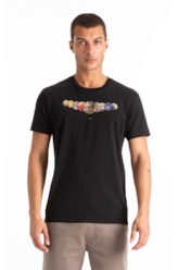 T-Shirt Planets Classic Preto