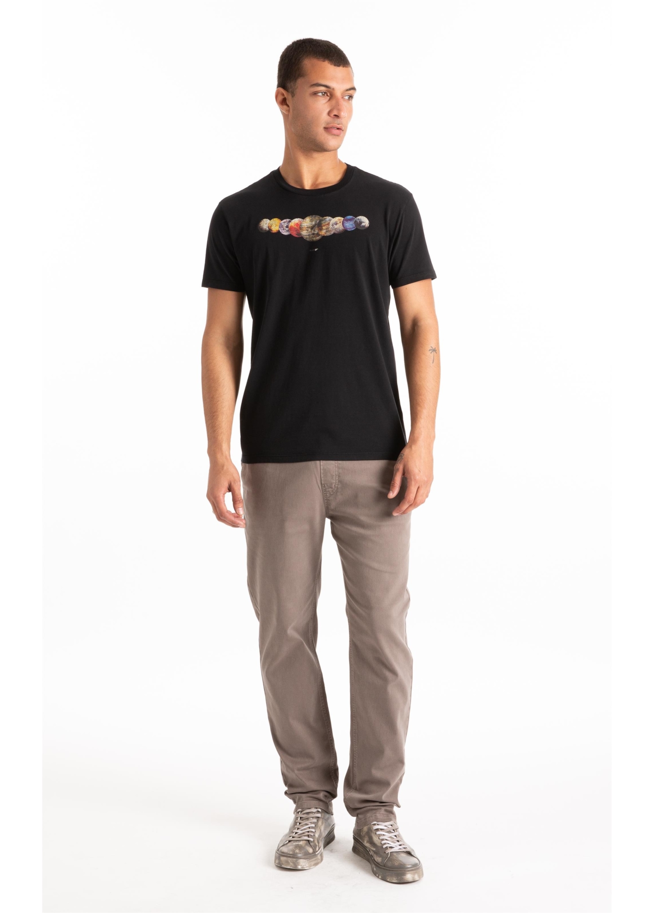 T-Shirt Planets Classic Preto