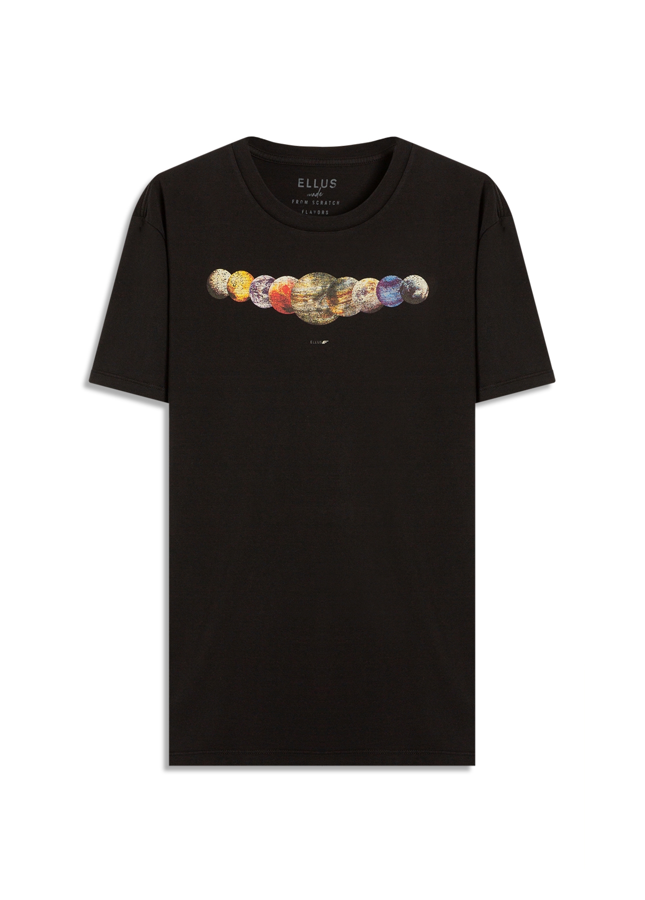 T-Shirt Planets Classic Preto