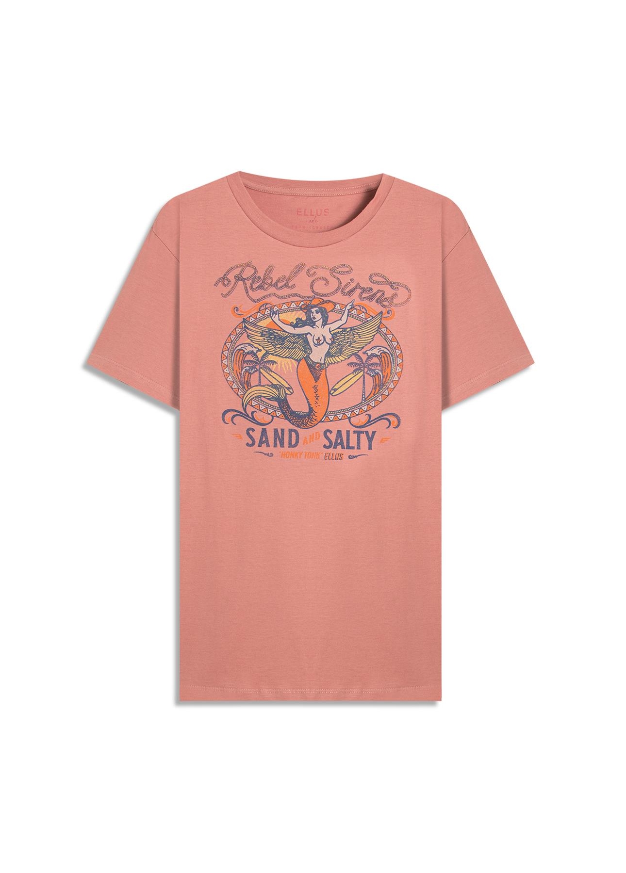 T-Shirt Rebel Sirens Rosa Dusty