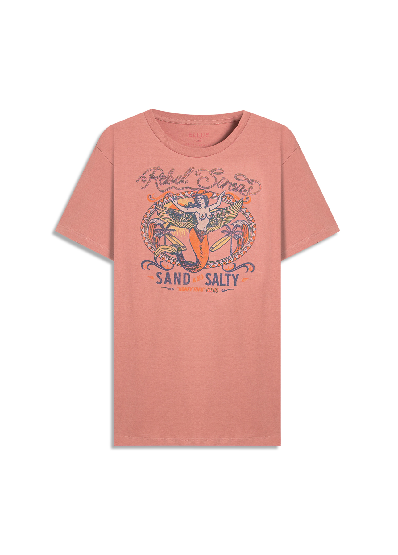 T-Shirt Rebel Sirens Rosa Dusty