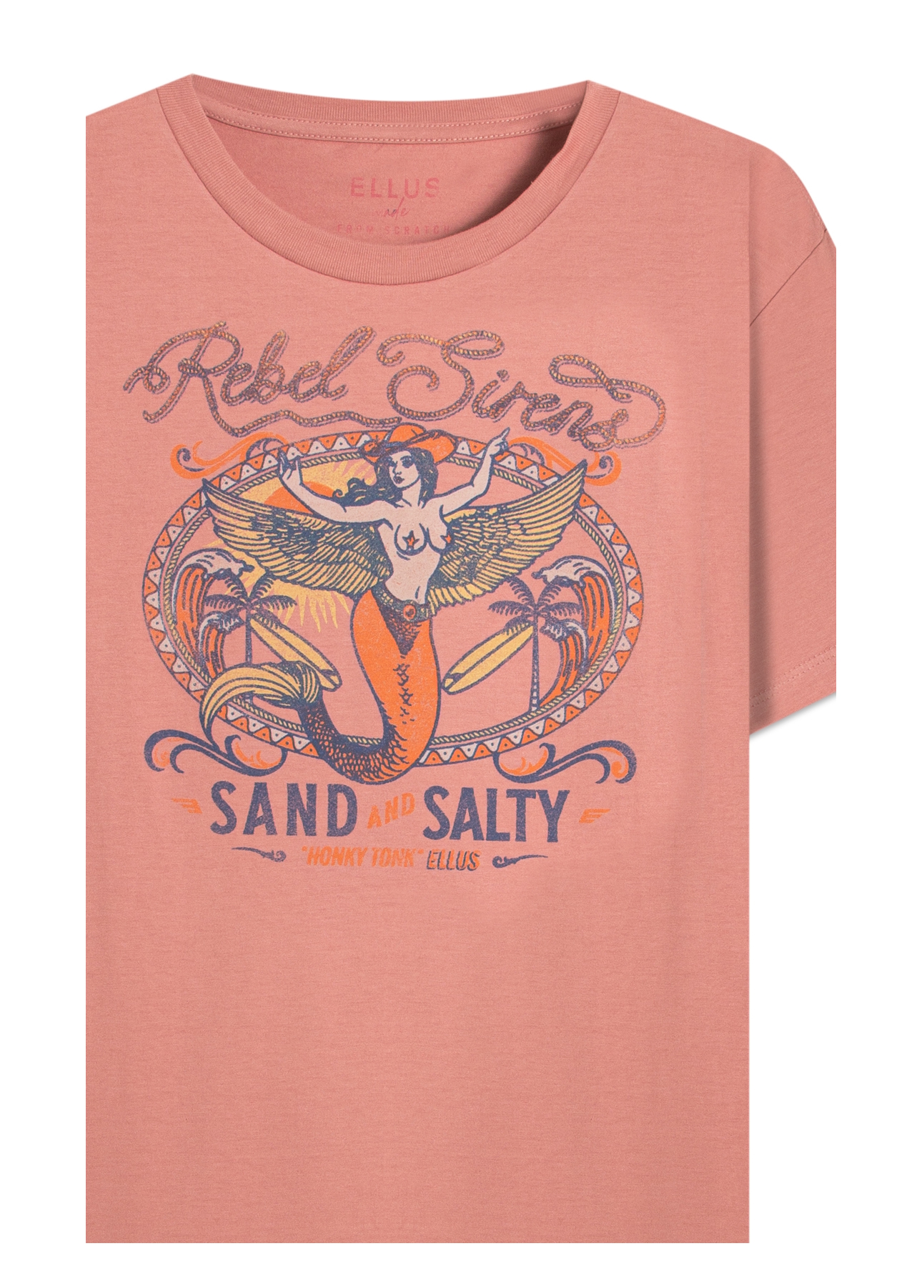 T-Shirt Rebel Sirens Rosa Dusty