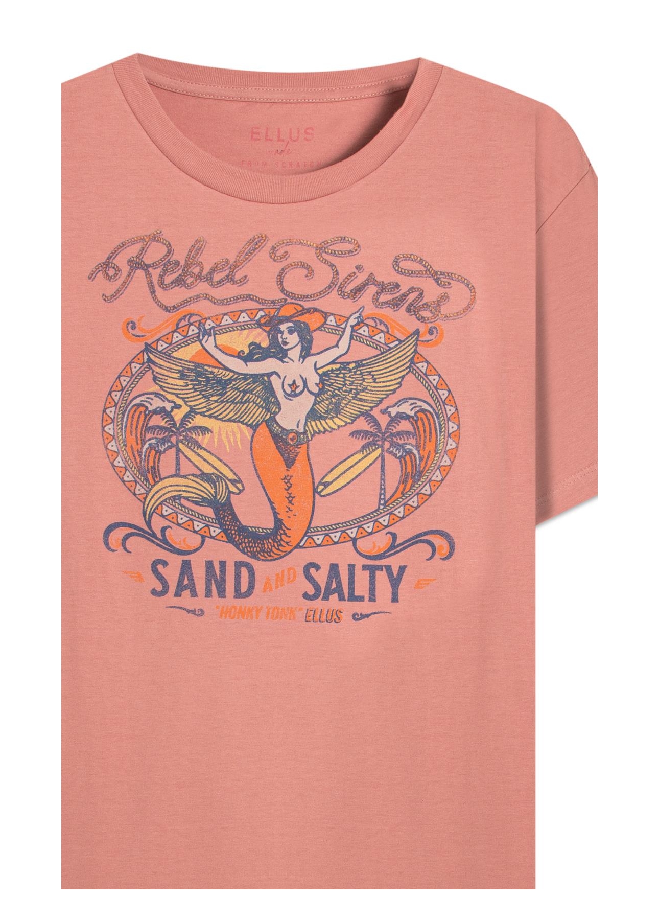 T-Shirt Rebel Sirens Rosa Dusty