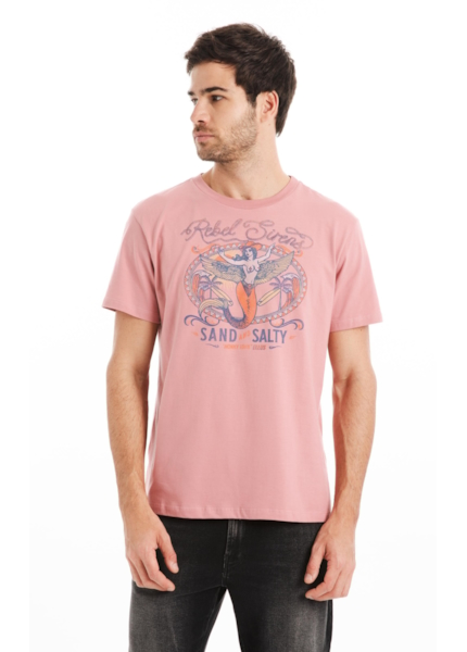 T-Shirt Rebel Sirens Rosa Dusty