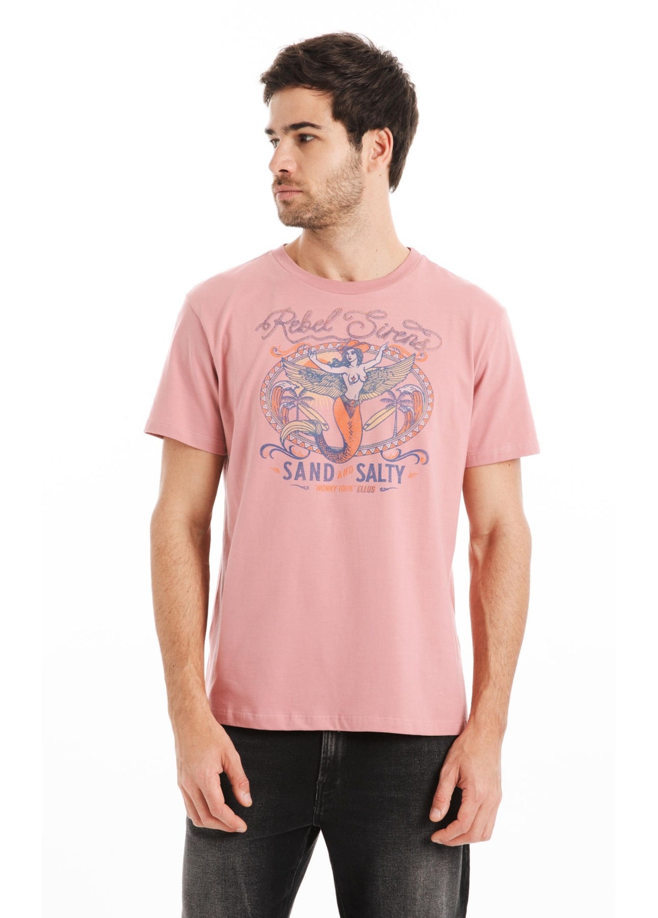 T-Shirt Rebel Sirens Rosa Dusty