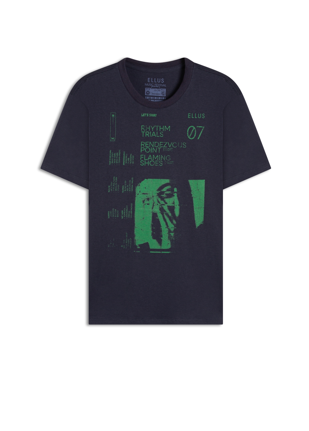 T-Shirt Rhythm Trials Midnight Blue