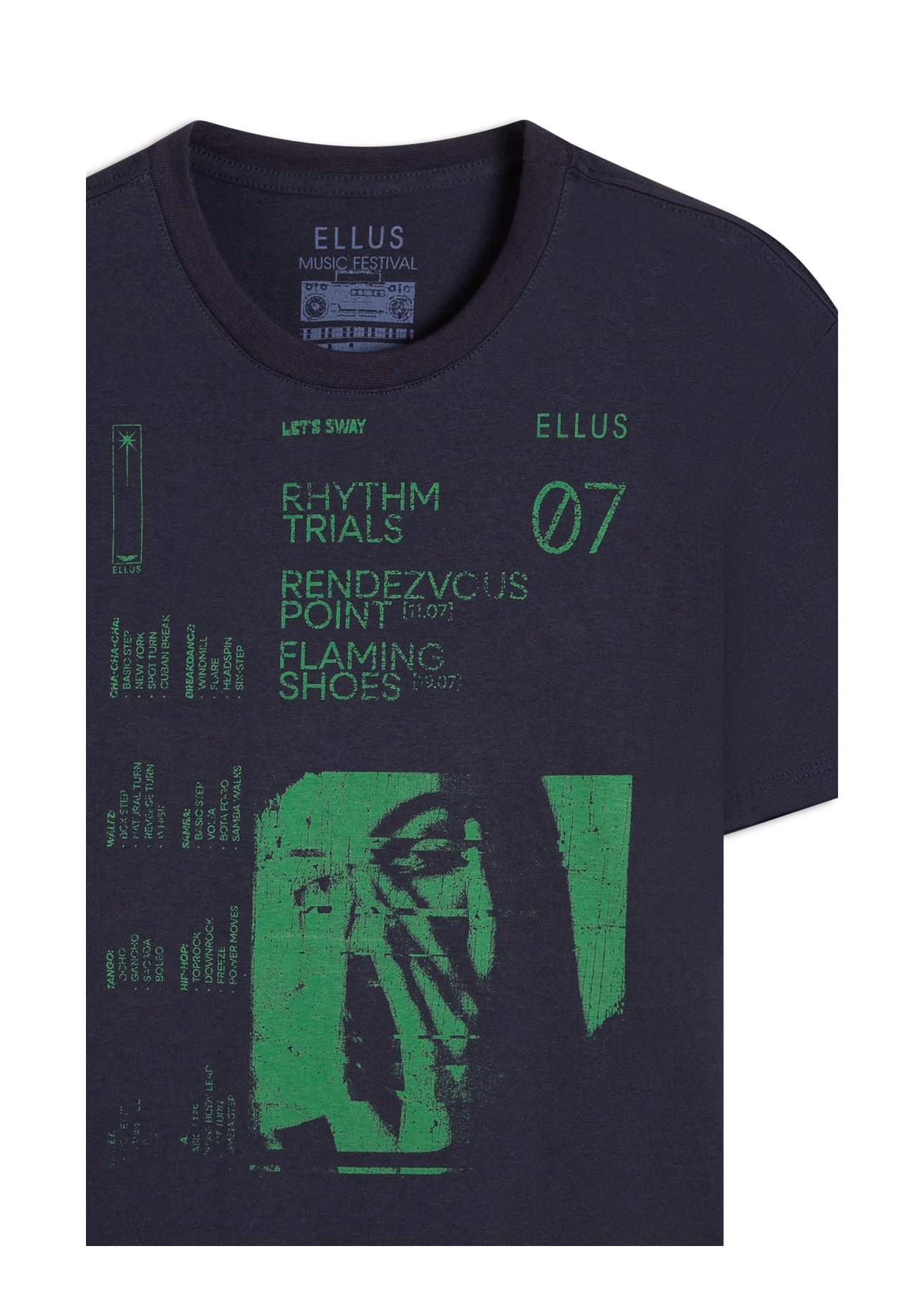 T-Shirt Rhythm Trials Midnight Blue