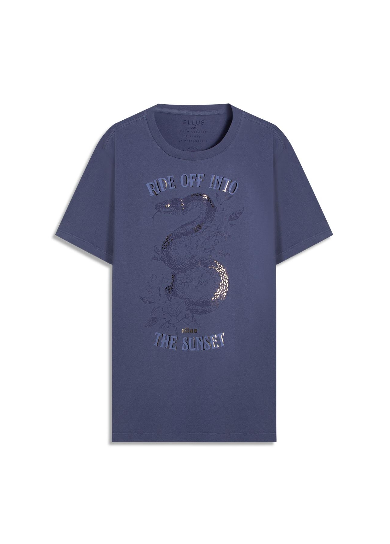 T-Shirt Ride Off Azul Jeans