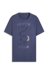 T-Shirt Ride Off Azul Jeans