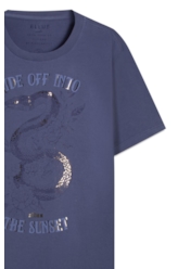 T-Shirt Ride Off Azul Jeans