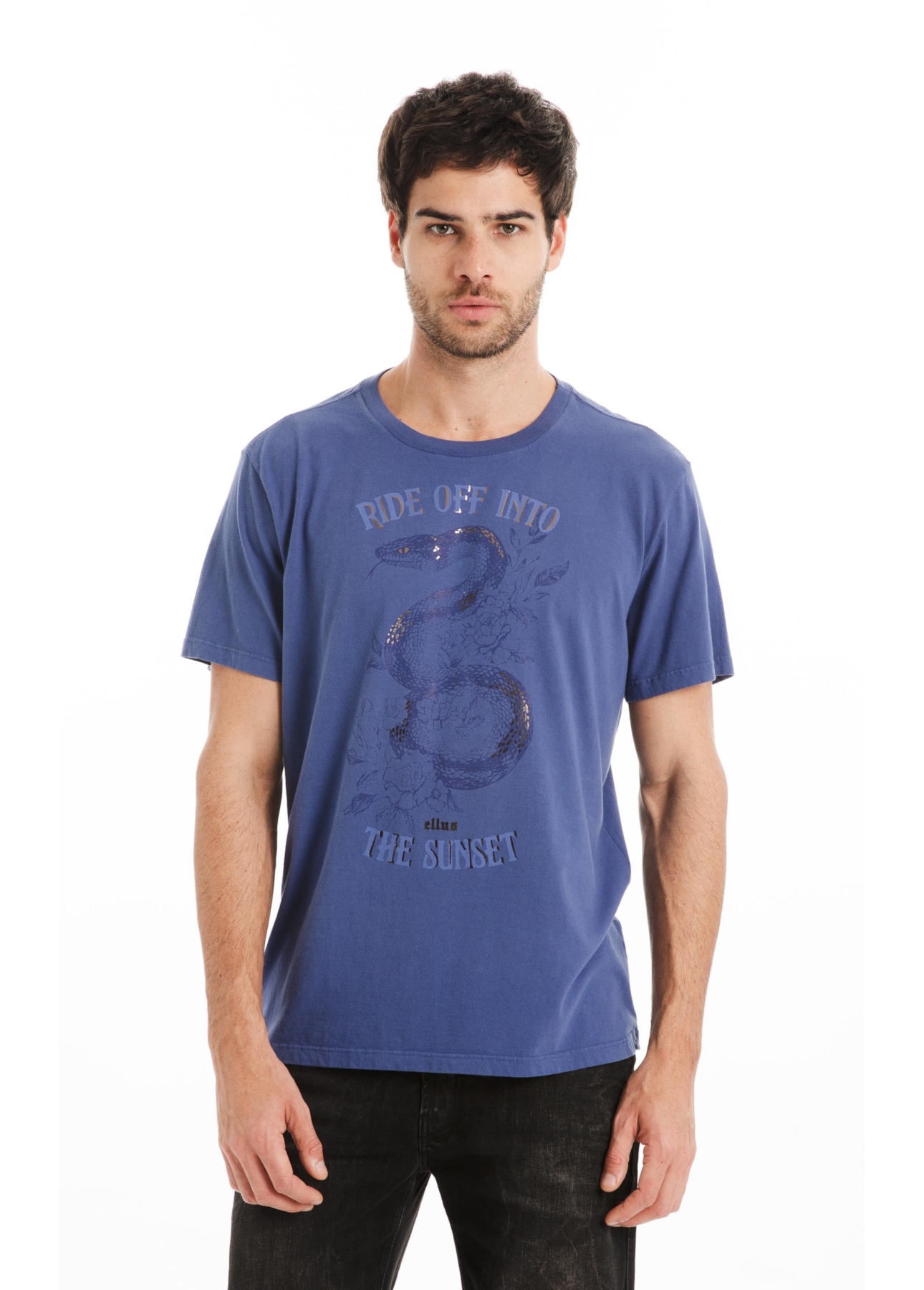 T-Shirt Ride Off Azul Jeans