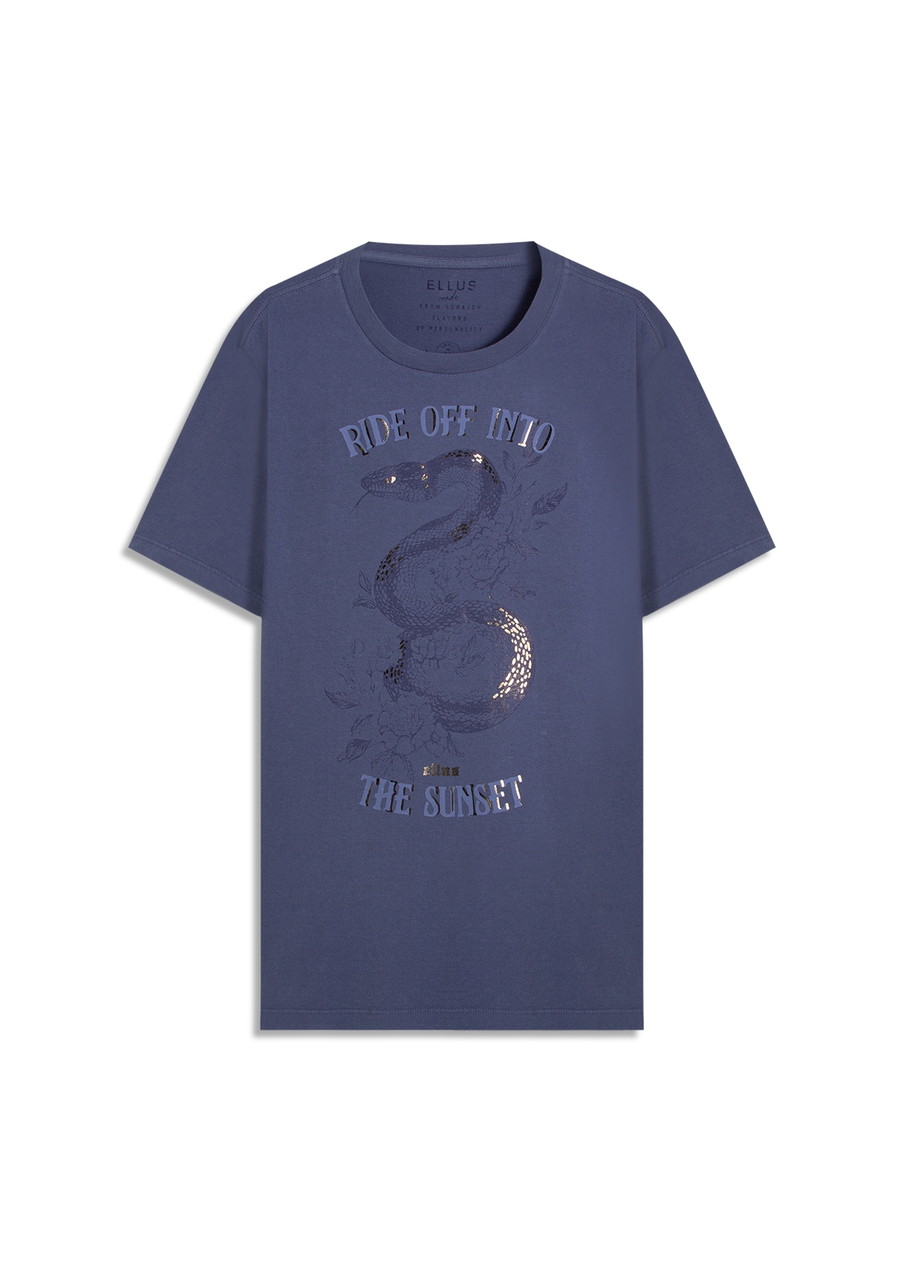 T-Shirt Ride Off Azul Jeans