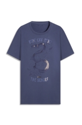 T-Shirt Ride Off Azul Jeans