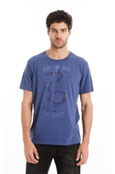 T-Shirt Ride Off Azul Jeans
