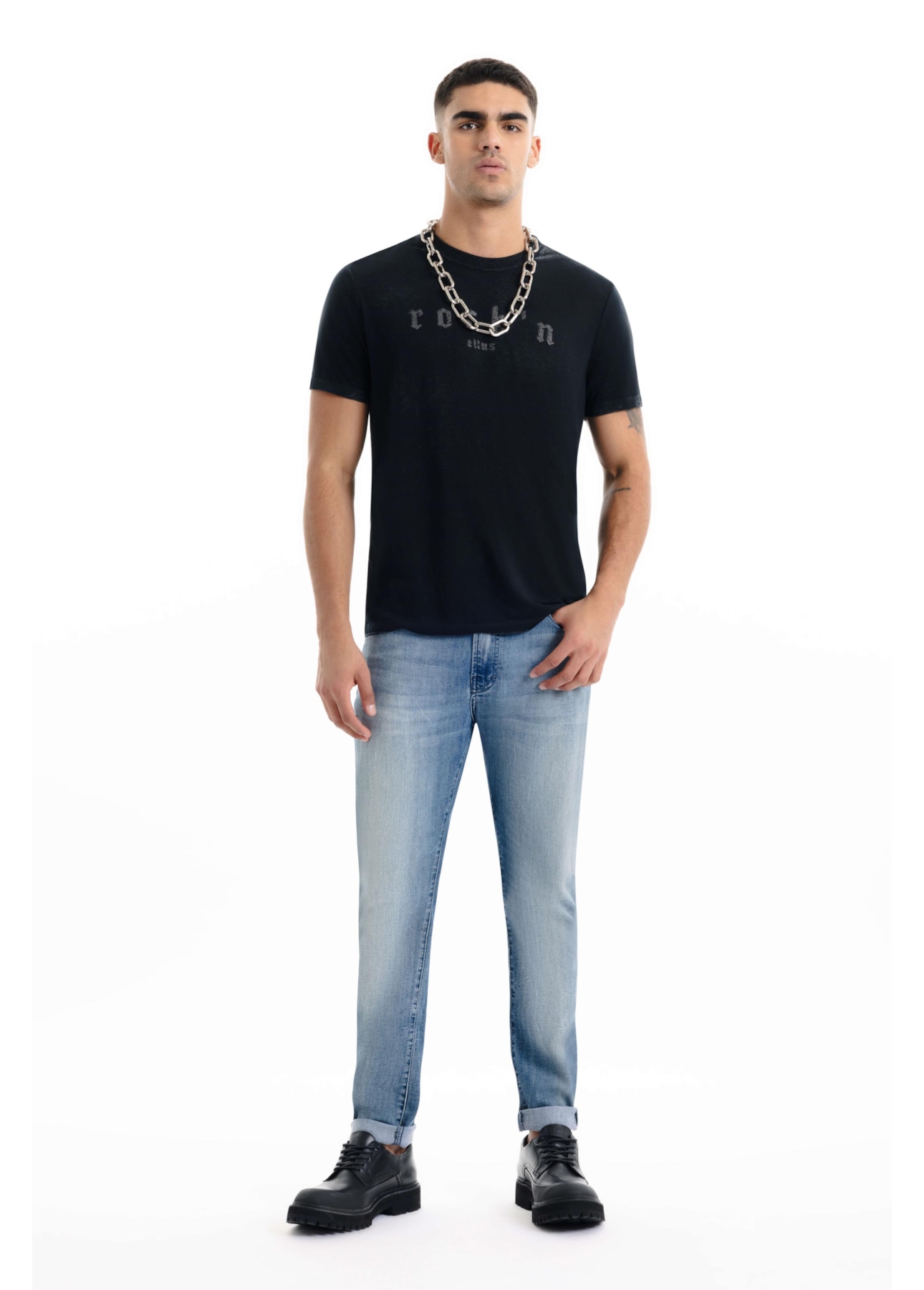 T-Shirt Rock Devore Preto