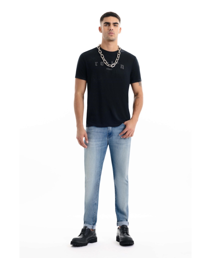 T-Shirt Rock Devore Preto