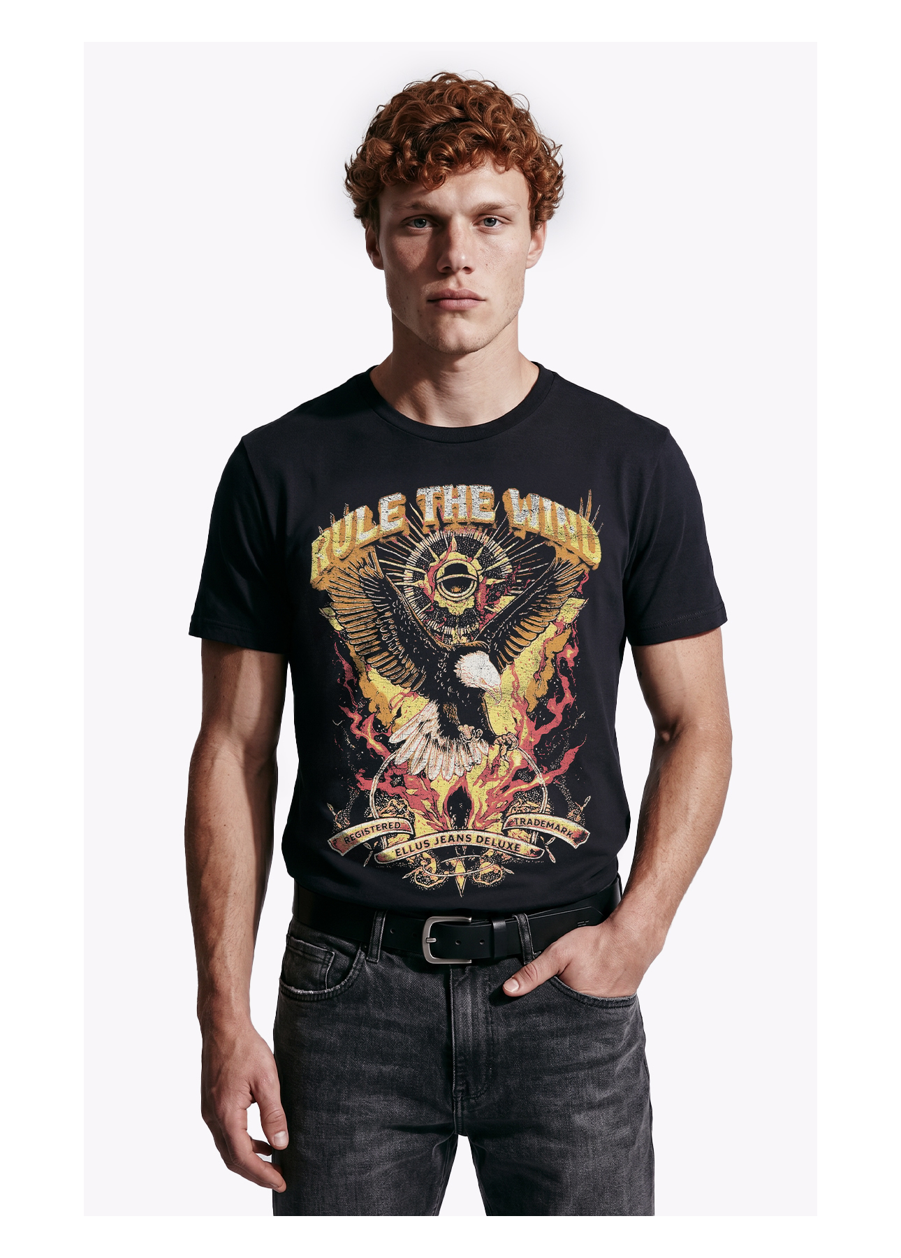 T-Shirt Rule The Wind Preto