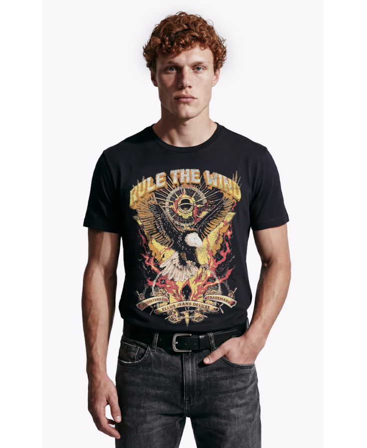T-Shirt Rule The Wind Preto