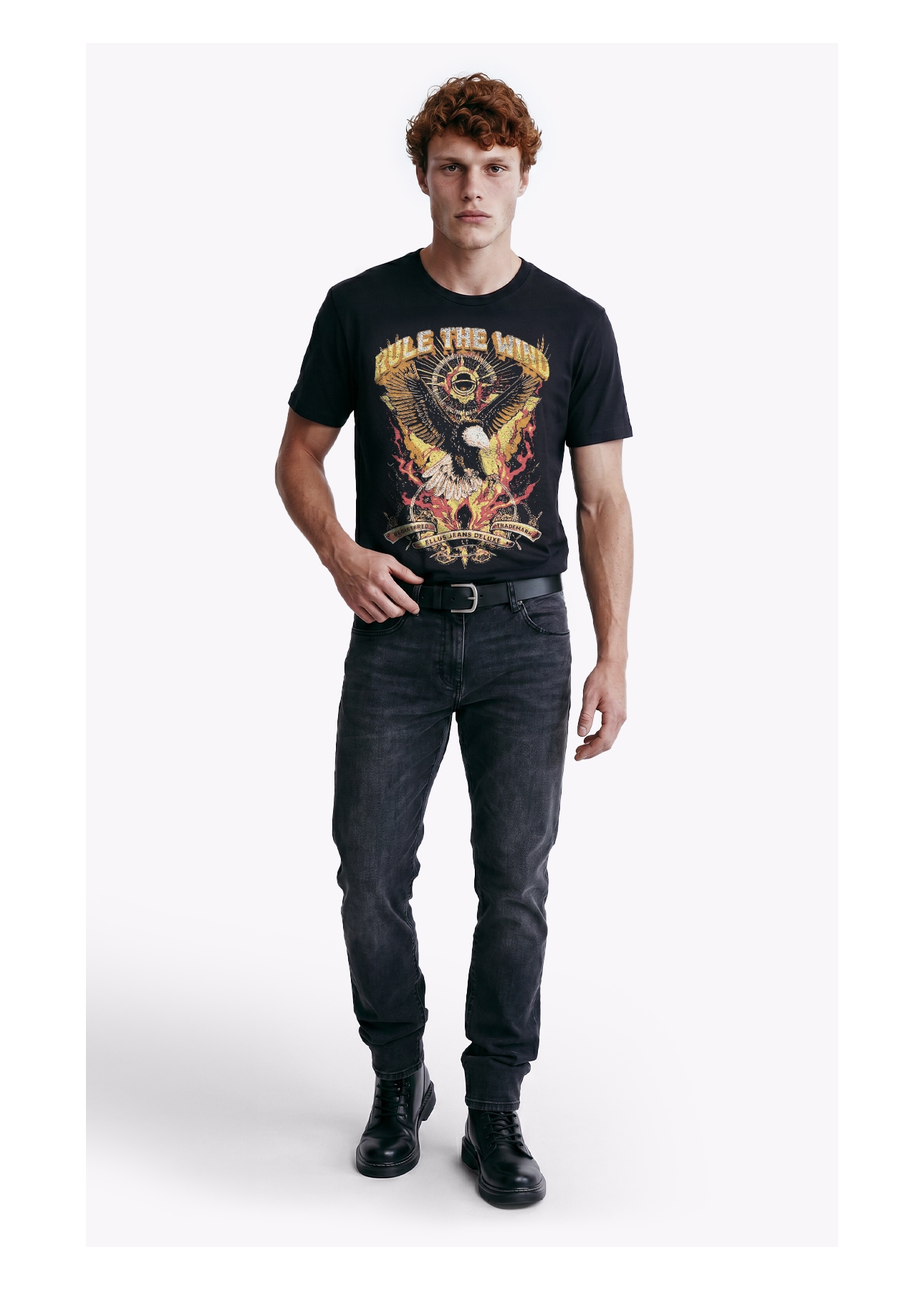 T-Shirt Rule The Wind Preto