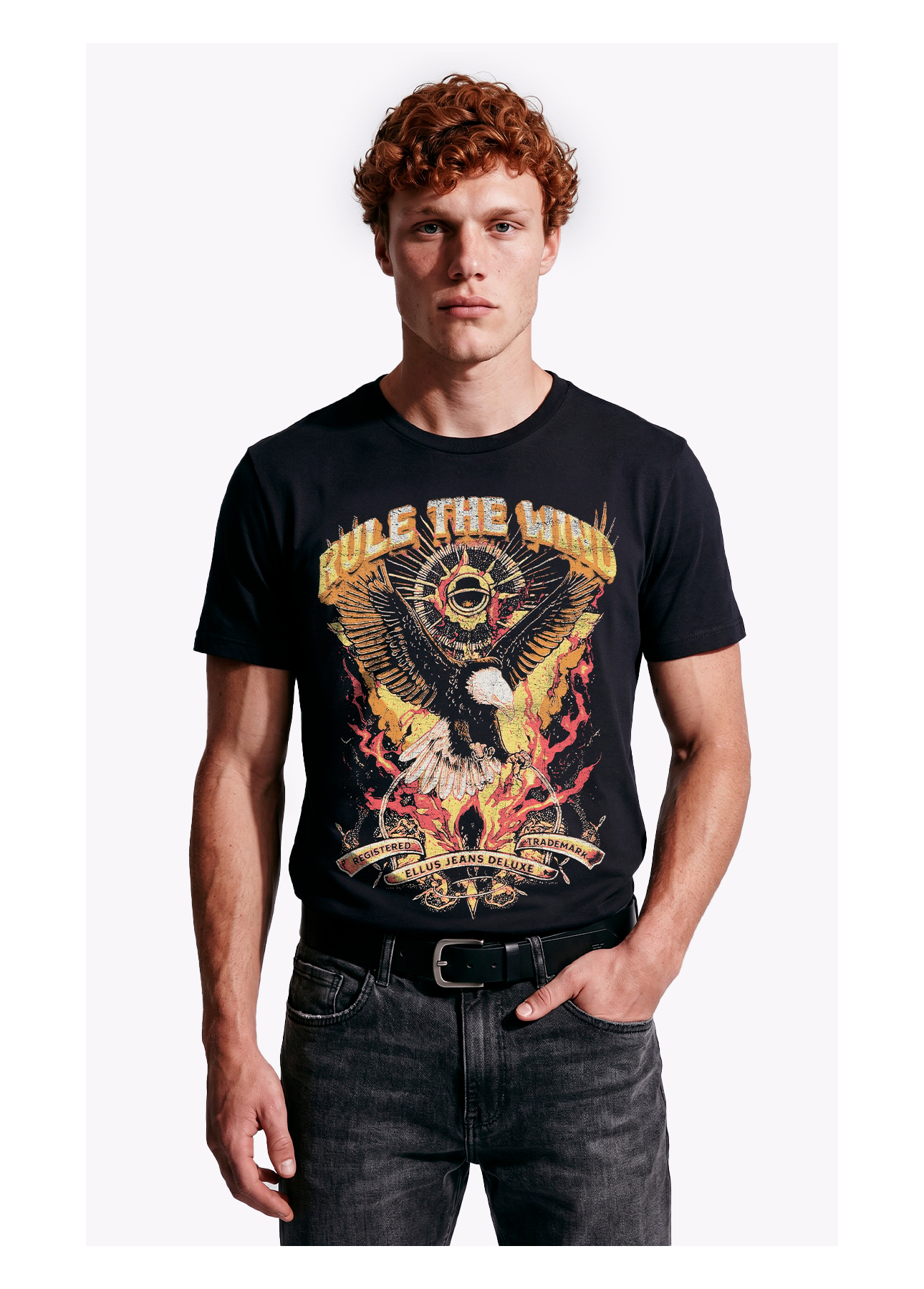 T-Shirt Rule The Wind Preto