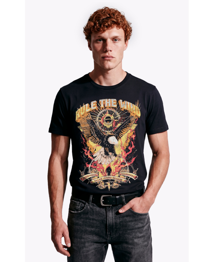 T-Shirt Rule The Wind Preto