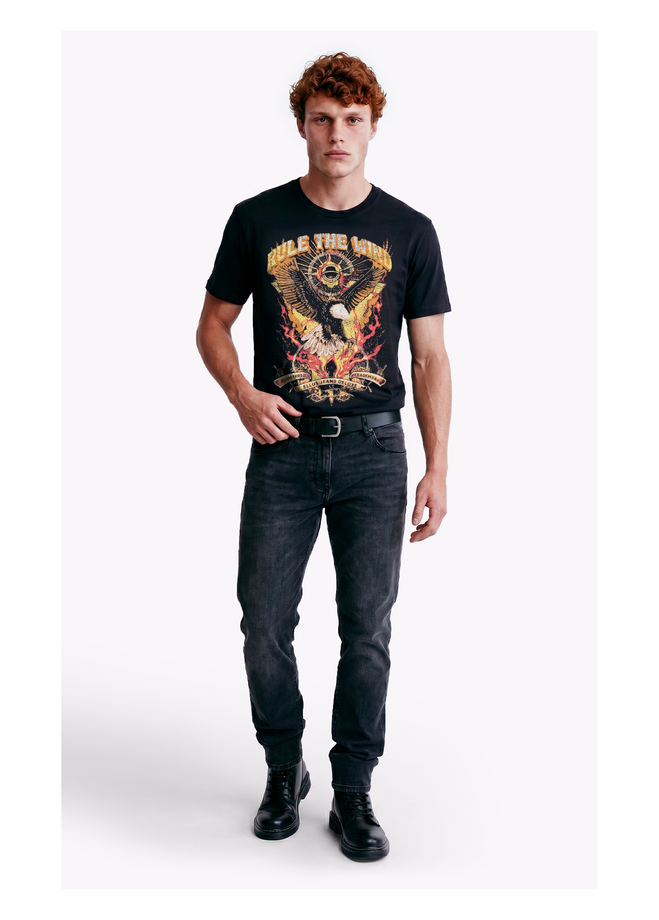 T-Shirt Rule The Wind Preto