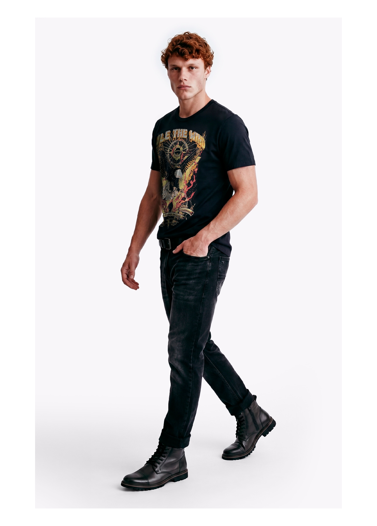 T-Shirt Rule The Wind Preto