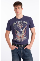 T-Shirt Rule The Wind Purple Blue