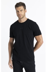 T-Shirt Serif Vinyl Preto