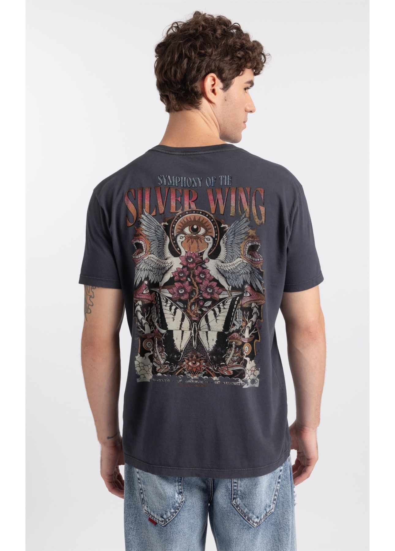 T-Shirt Silver Wing Classic Cinza Medio