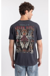 T-Shirt Silver Wing Classic Cinza Medio
