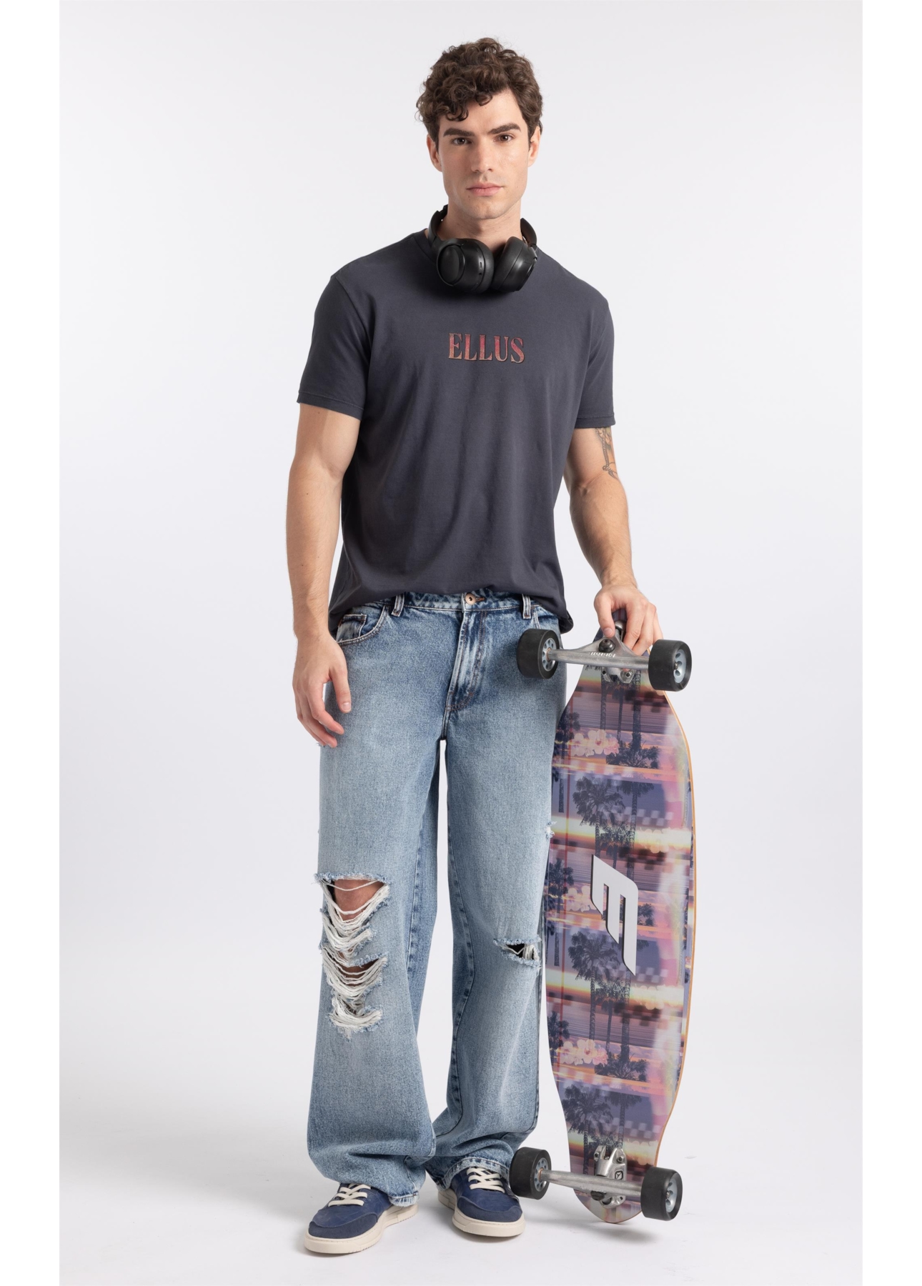 T-Shirt Silver Wing Classic Cinza Medio