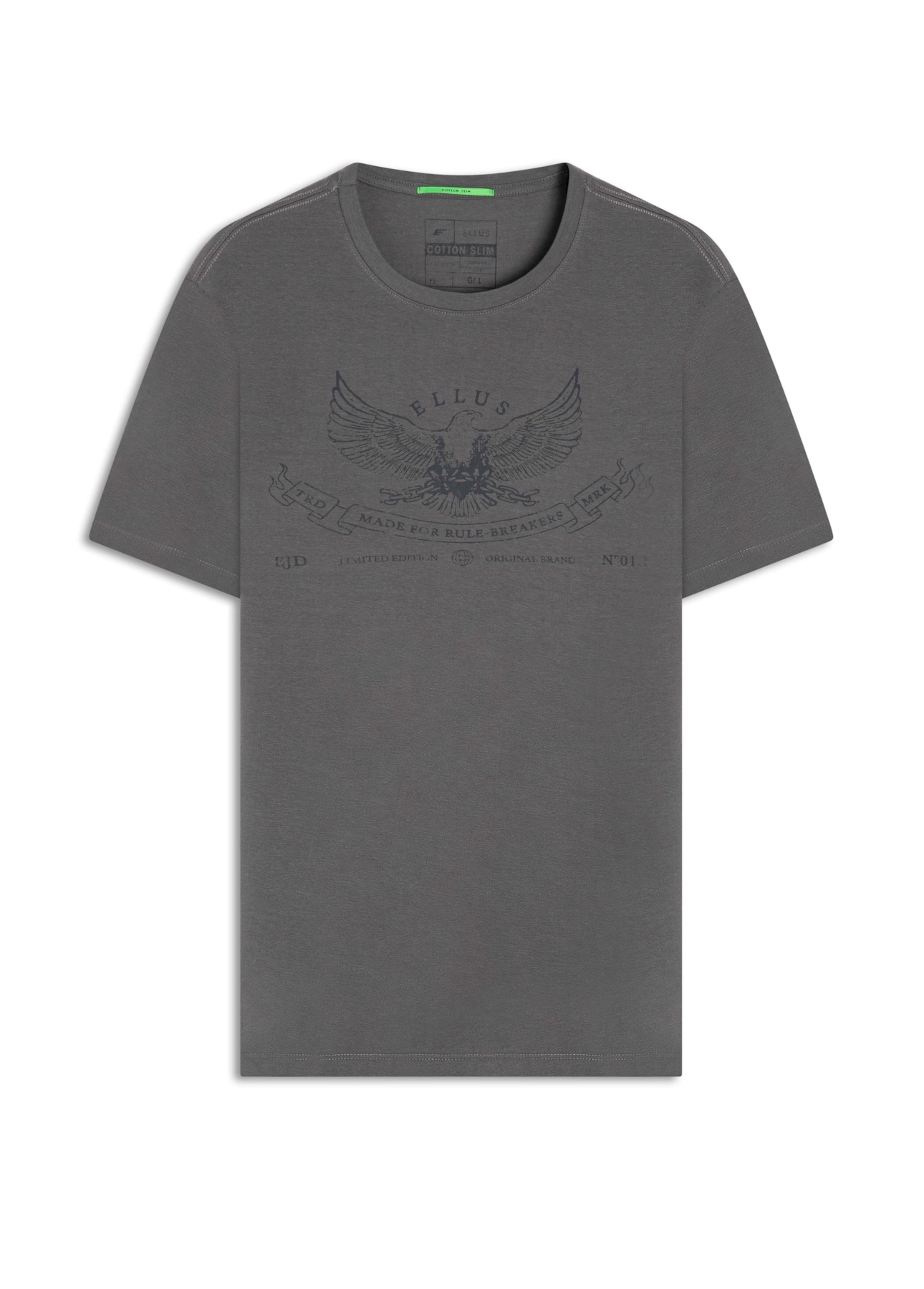 T-Shirt Slim Ellus Eagle Grafite