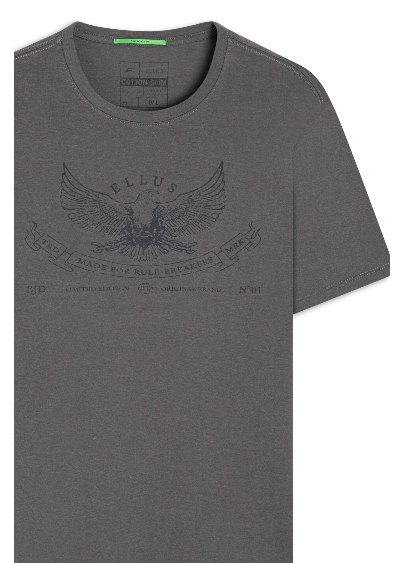T-Shirt Slim Ellus Eagle Grafite