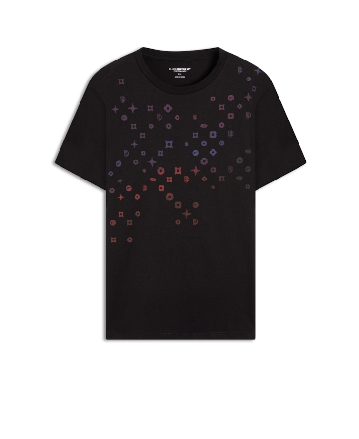 T-Shirt Sport Dlx Degrade Preto