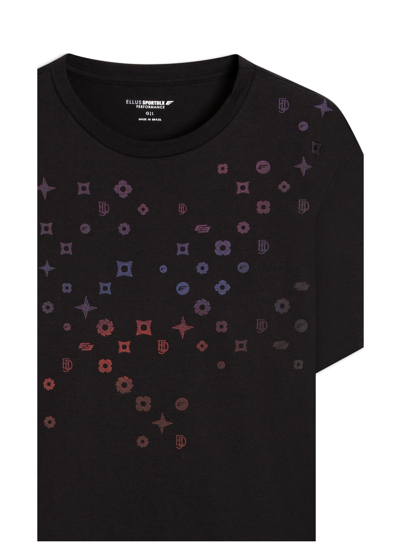 T-Shirt Sport Dlx Degrade Preto