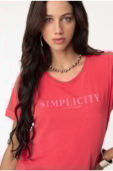 T-Shirt Stone Simplicity Vermelho