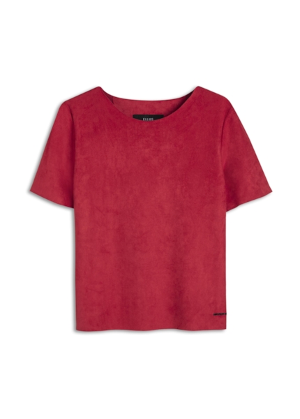 T-Shirt Suede Vermelho