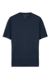 T-Shirt Tech Knit Fish Net Dark Navy Mescla