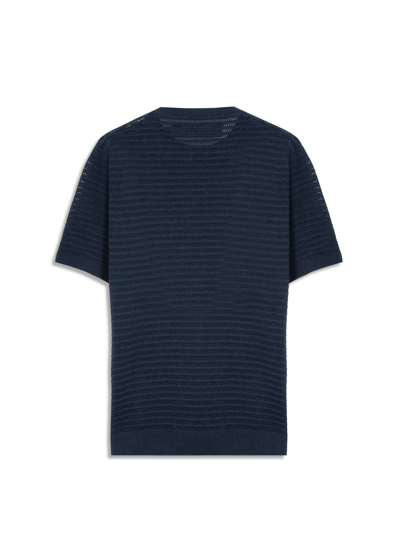 T-Shirt Tech Knit Fish Net Dark Navy Mescla