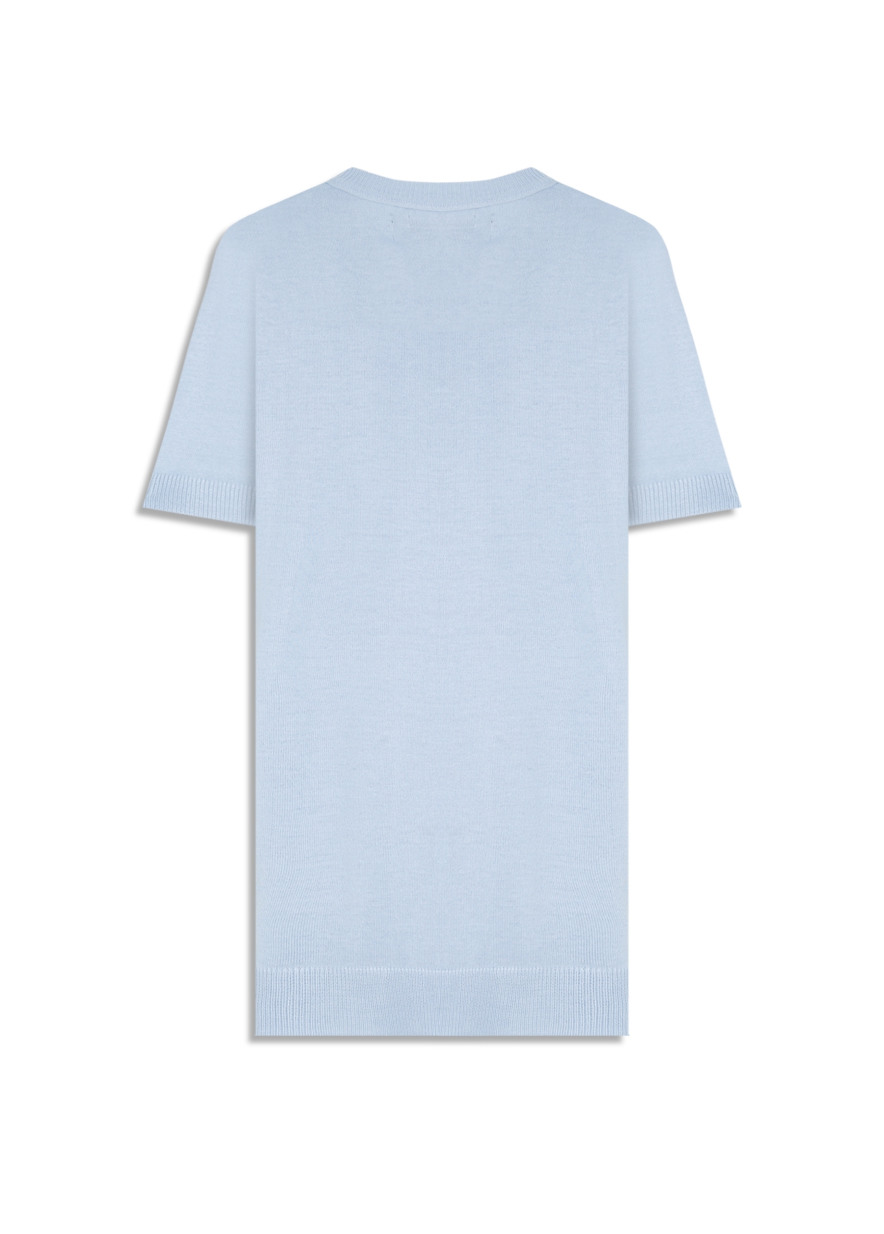 T-Shirt Tricot Basic Knit Azul Seco