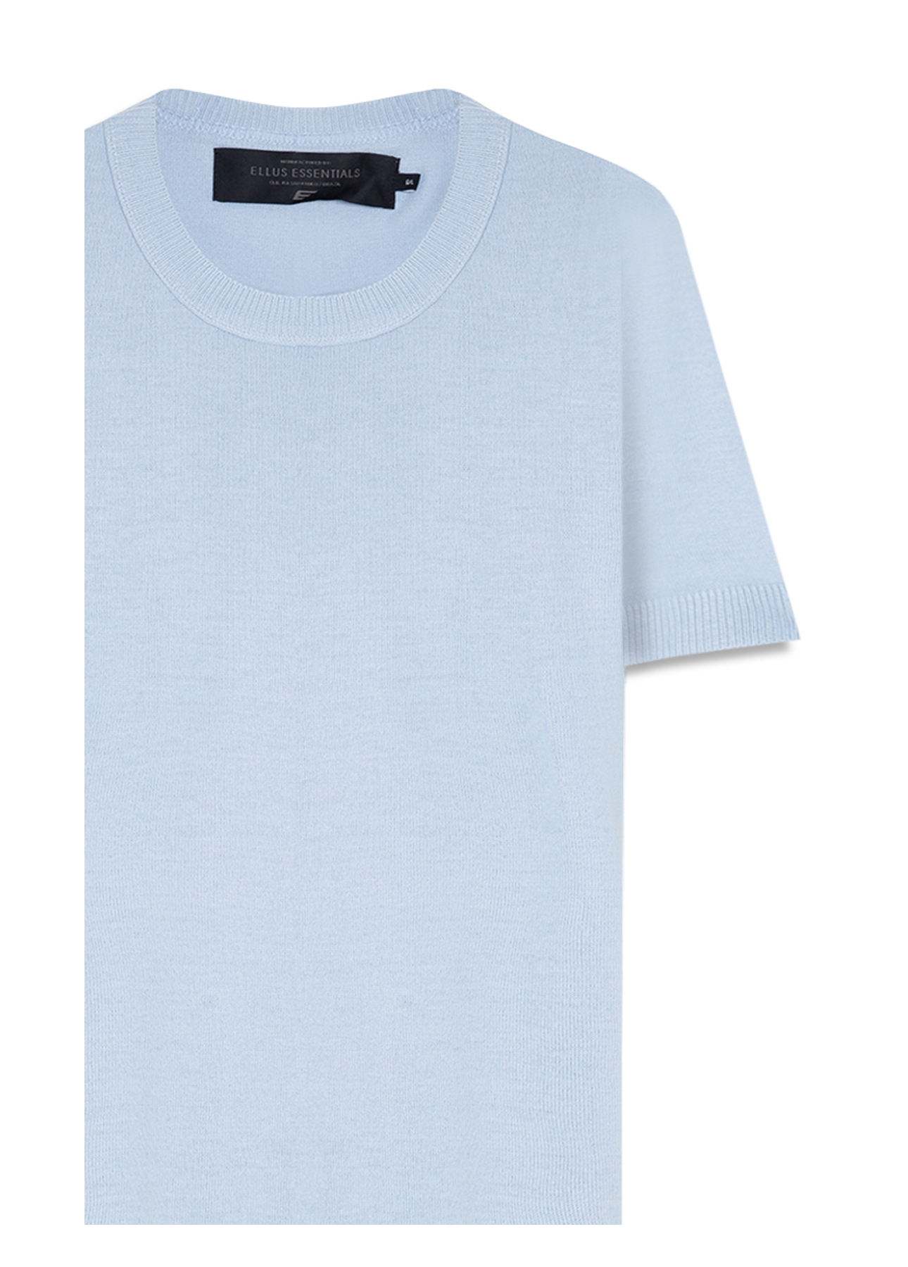 T-Shirt Tricot Basic Knit Azul Seco