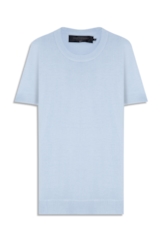 T-Shirt Tricot Basic Knit Azul Seco